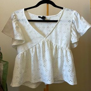 Floral Pattern Romantic Beachy Top